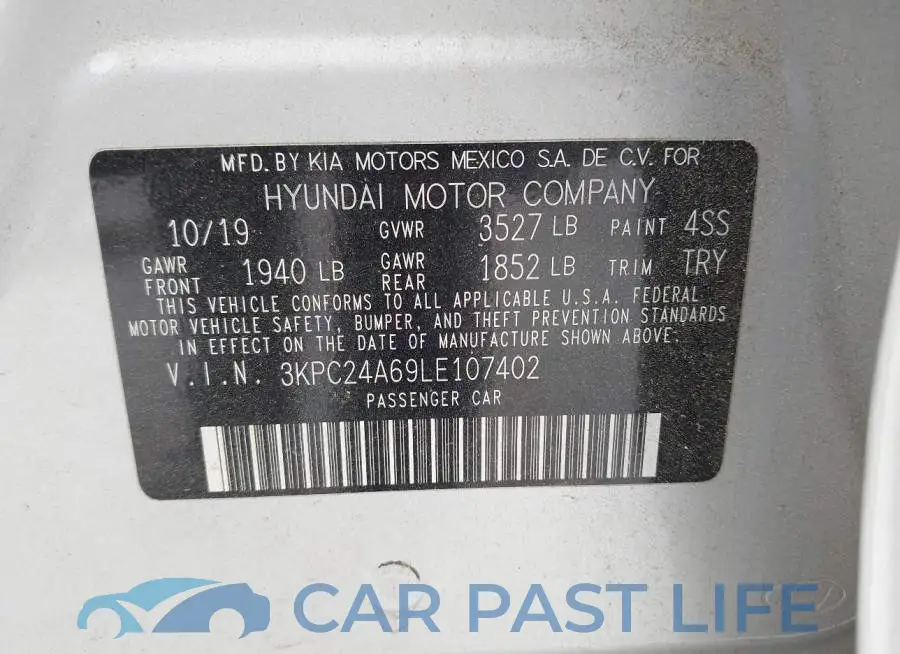 3KPC24A69LE107402# 9