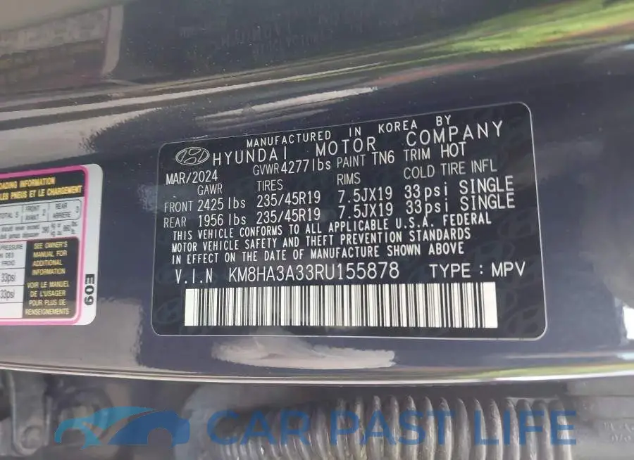 KM8HA3A33RU155878# 9