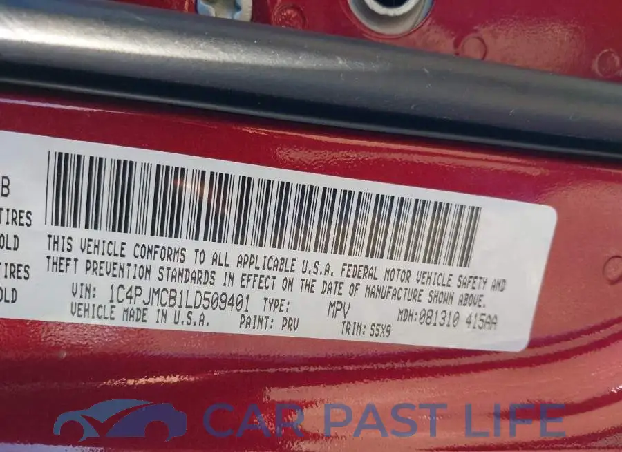 1C4PJMCB1LD509401# 9