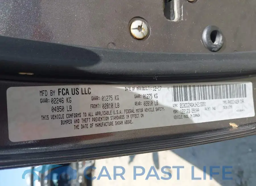2C3CDZAGXJH215551# 9