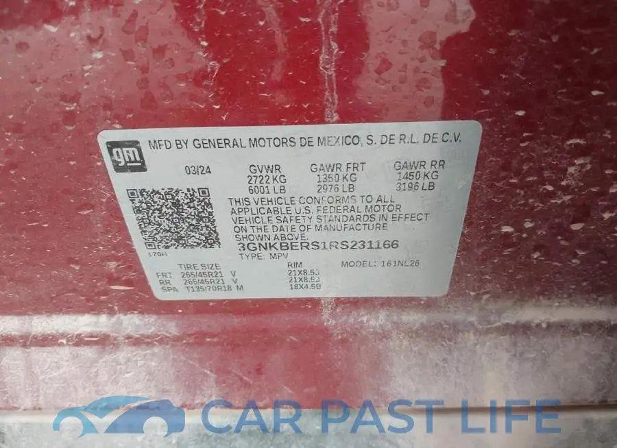 3GNKBERS1RS231166# 9