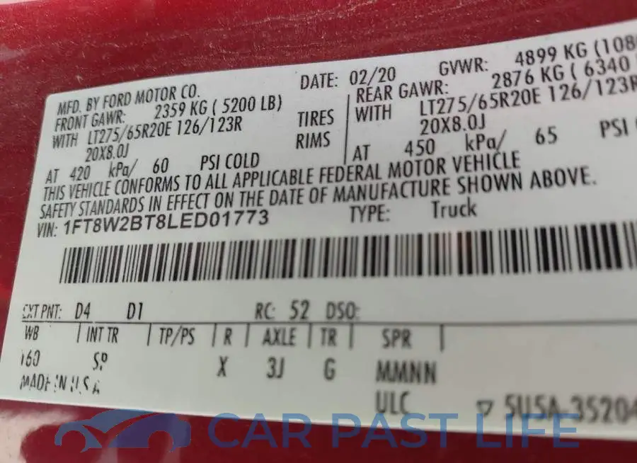 1FT8W2BT8LED01773# 8