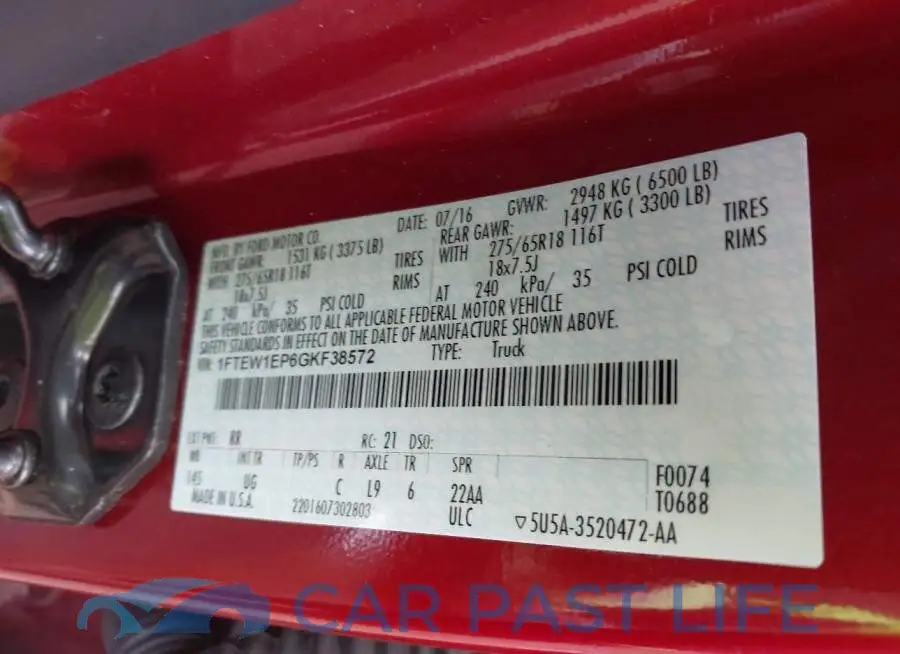 1FTEW1EP6GKF38572# 9