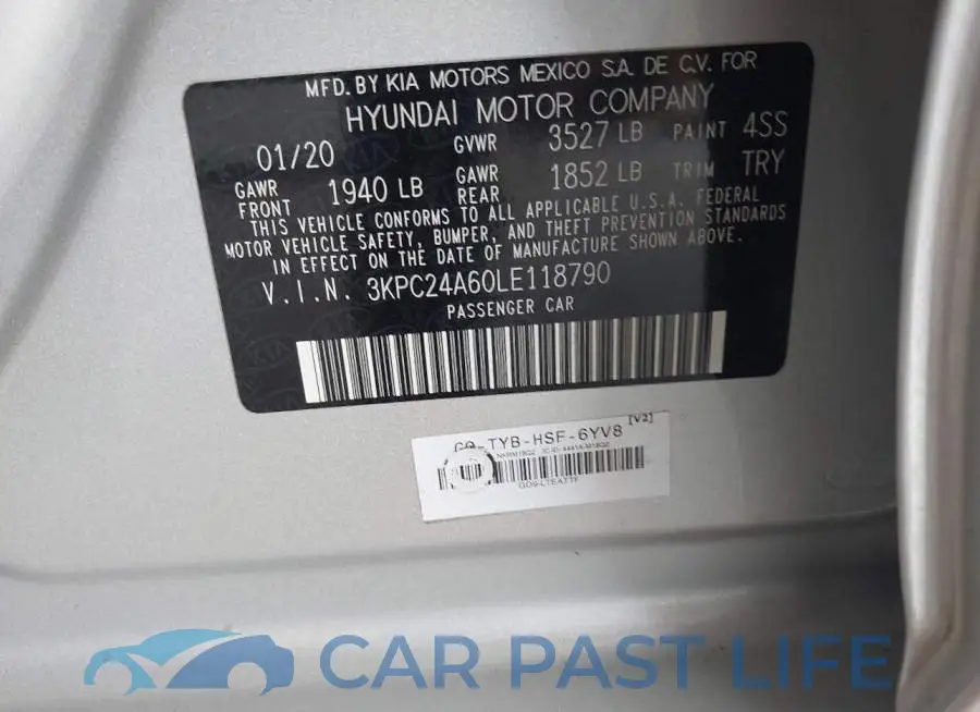 3KPC24A60LE118790# 9