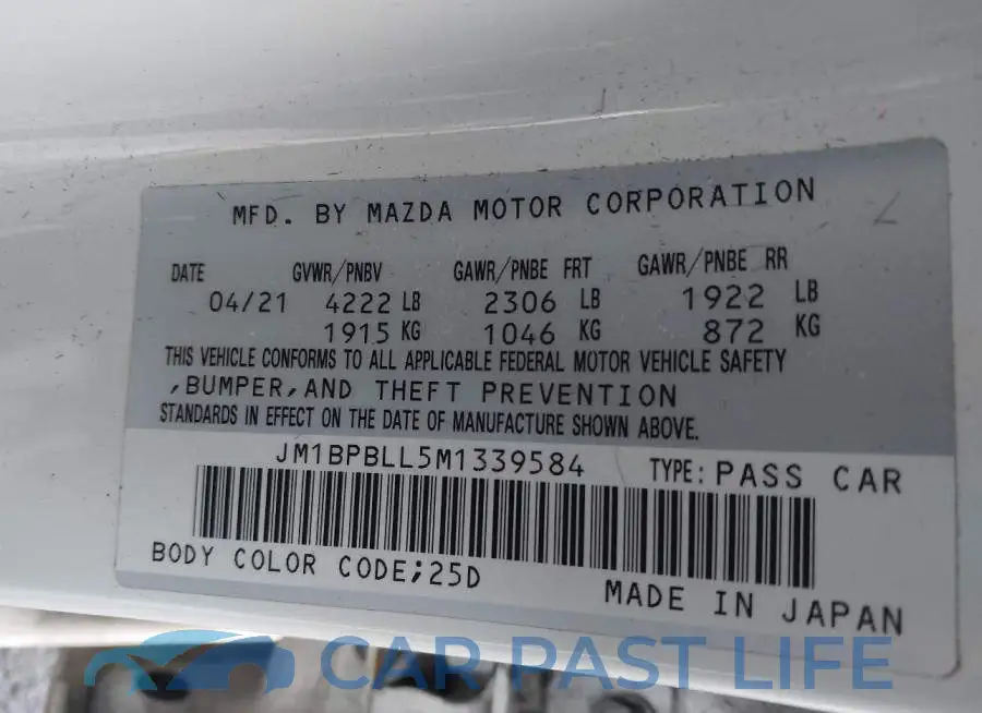 JM1BPBLL5M1339584# 9