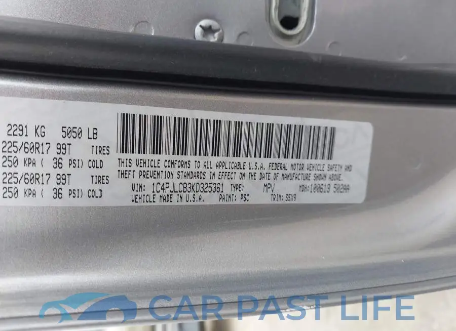 1C4PJLCB3KD325361# 9