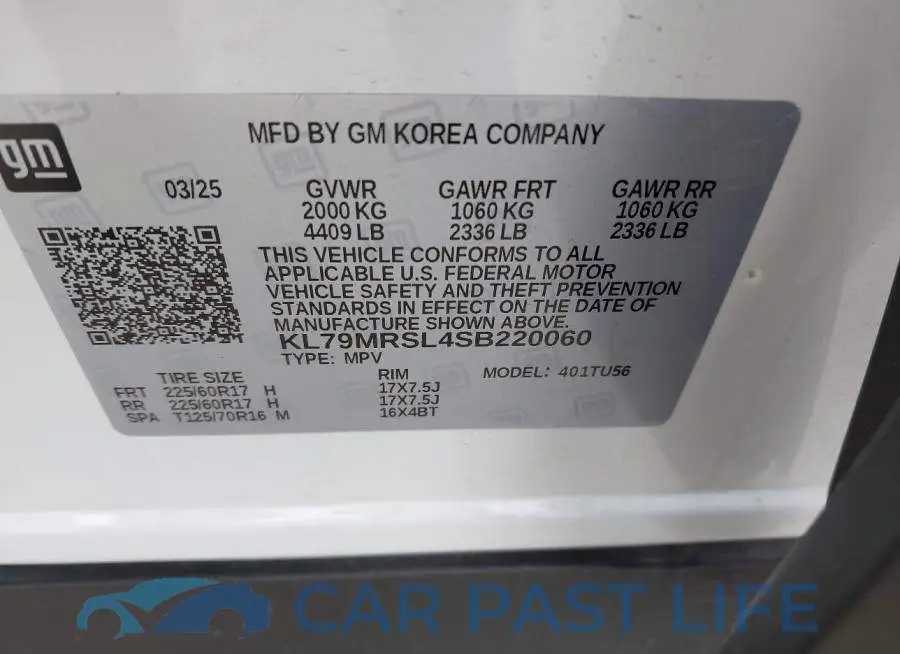 KL79MRSL4SB220060# 9