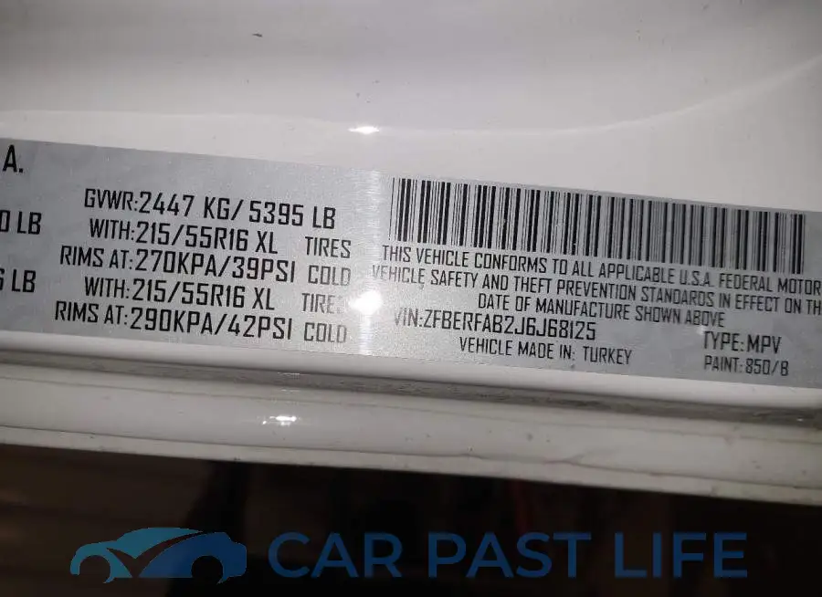 ZFBERFAB2J6J68125# 9