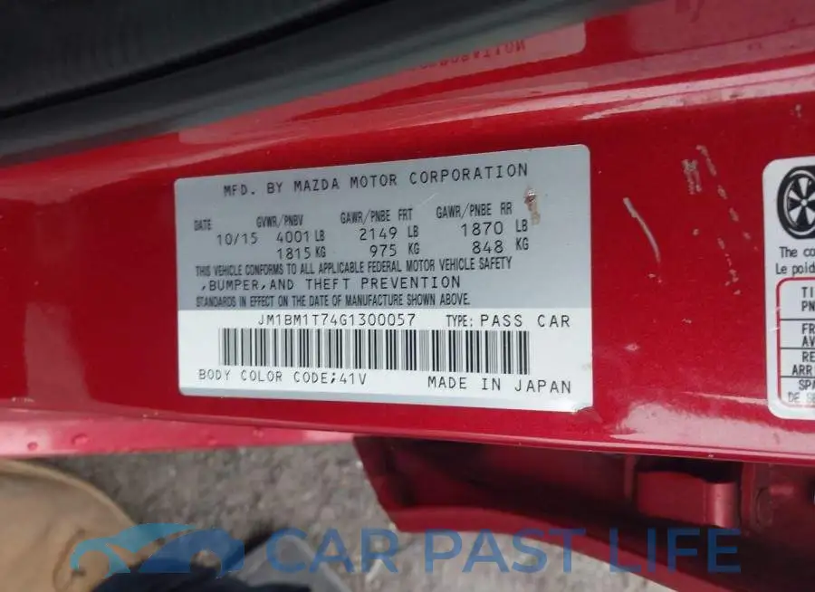 JM1BM1T74G1300057# 9
