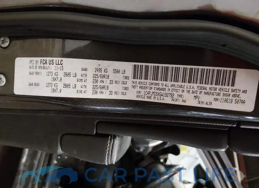 1C4PJMDSXGW192792# 9
