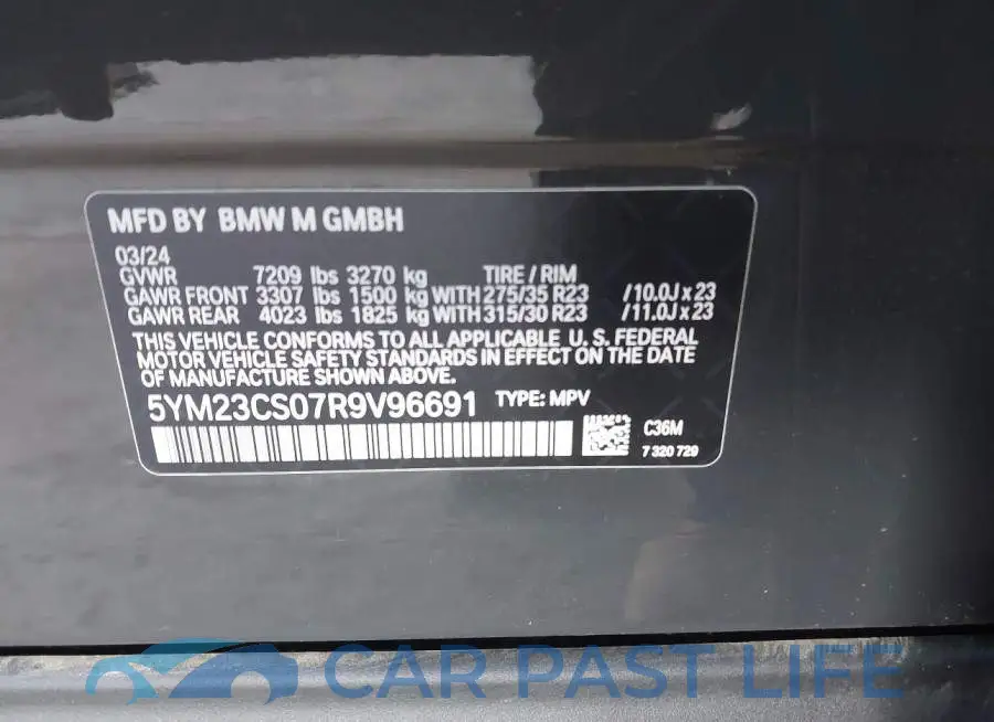 5YM23CS07R9V96691# 9