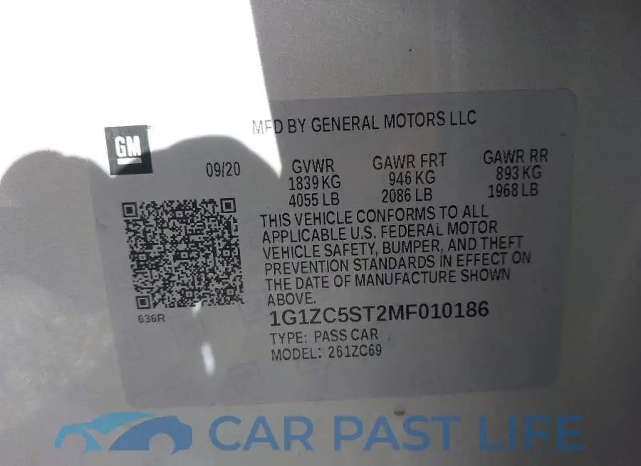 1G1ZC5ST2MF010186# 9