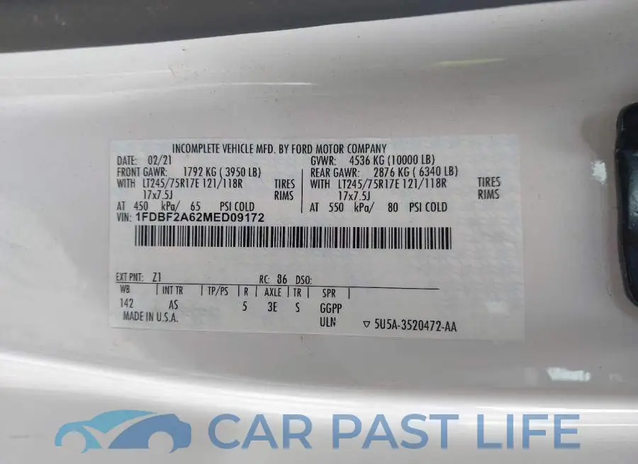 1FDBF2A62MED09172# 9