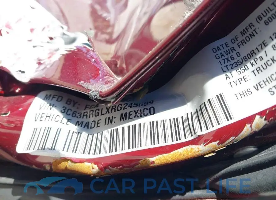 3C63RRGLXRG245699# 9