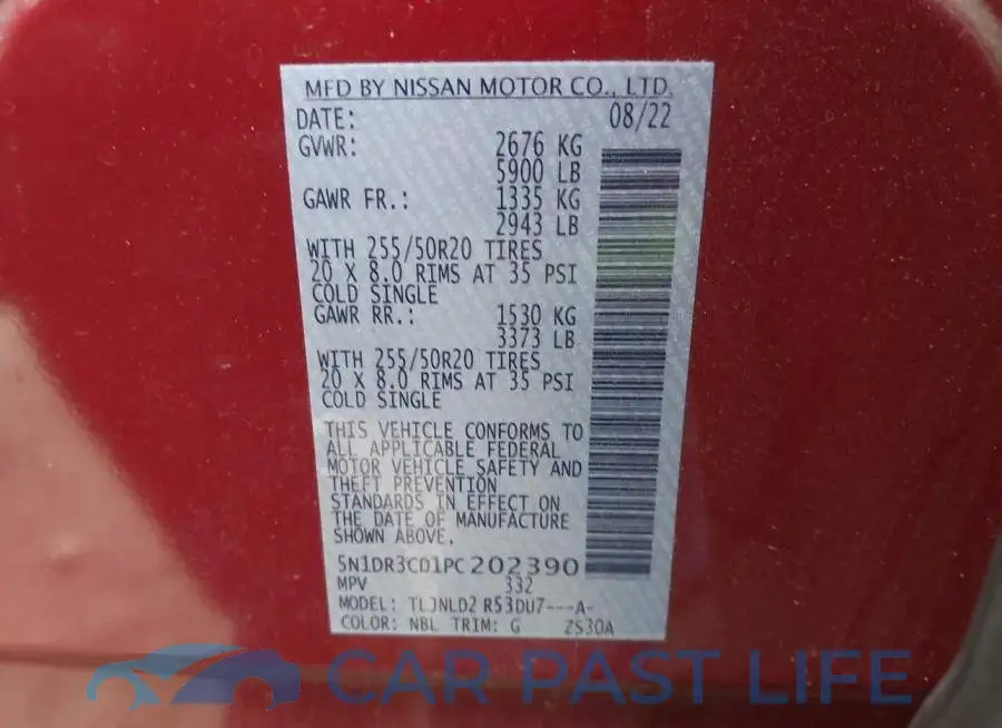 5N1DR3CD1PC202390# 9