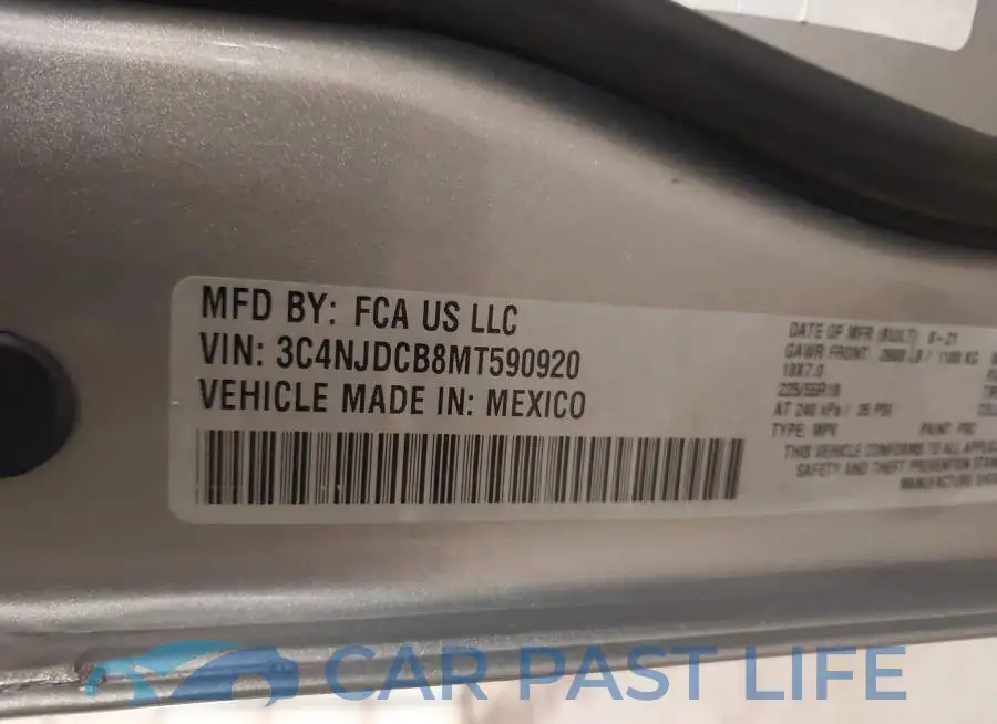 3C4NJDCB8MT590920# 9