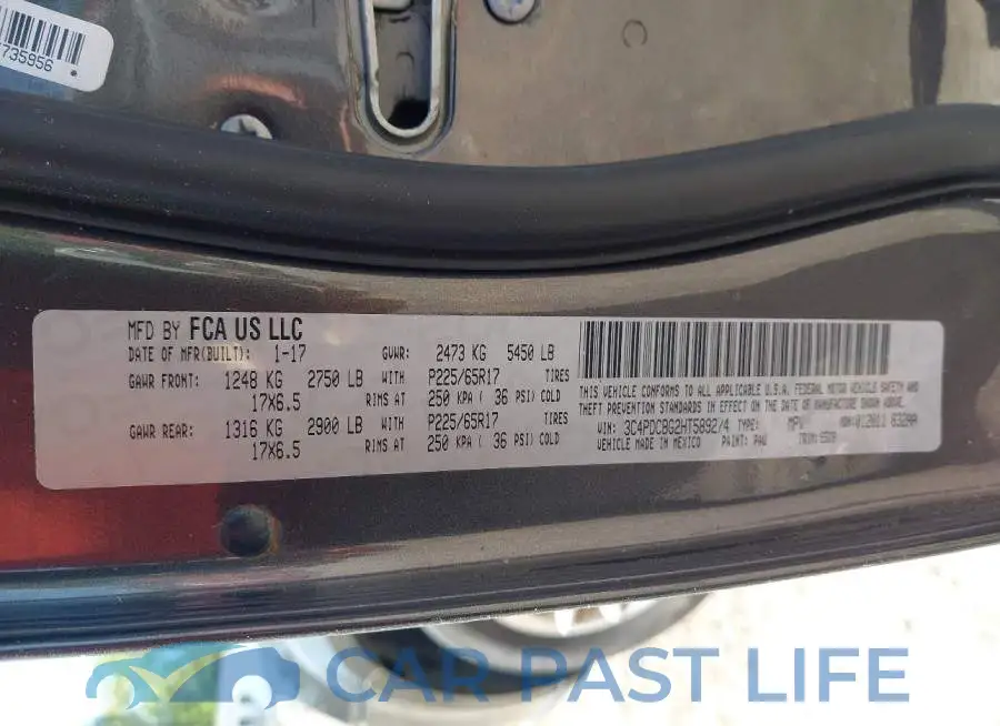 3C4PDCBG2HT589274# 9