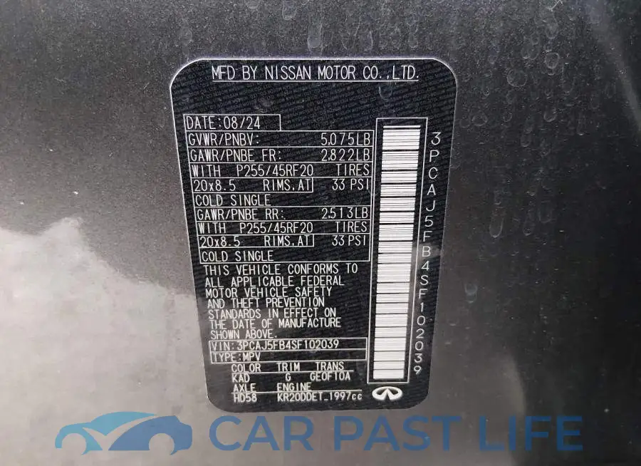 3PCAJ5FB4SF102039# 9