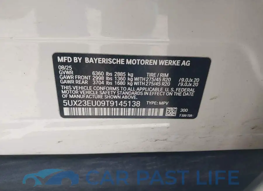 5UX23EU09T9145138# 9