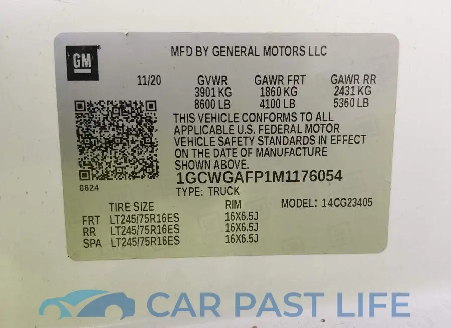 1GCWGAFP1M1176054# 9