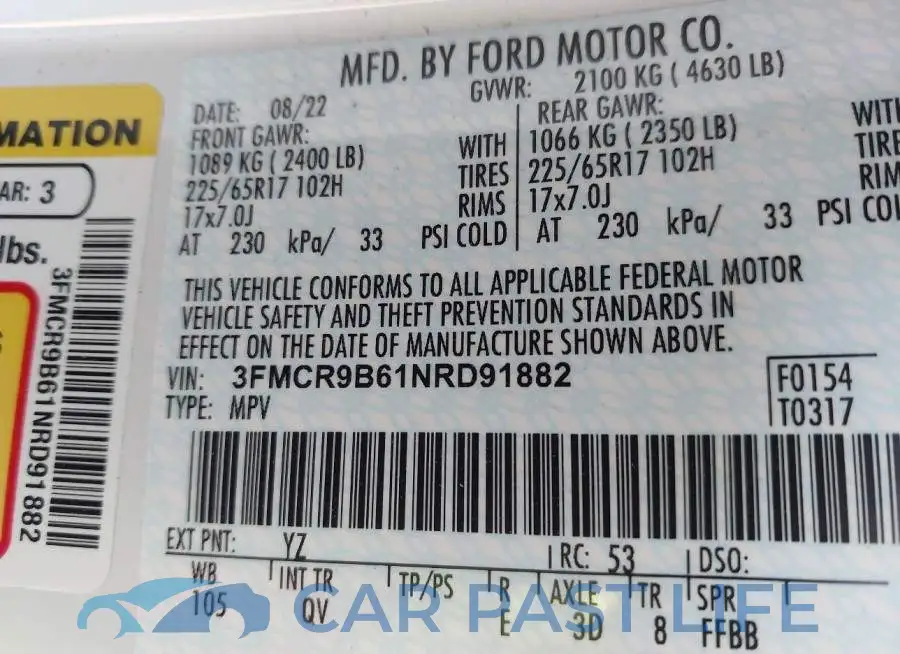 3FMCR9B61NRD91882# 9