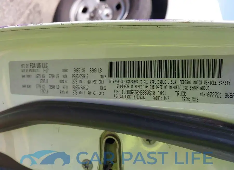 1C6RR6FG2HS860610# 9