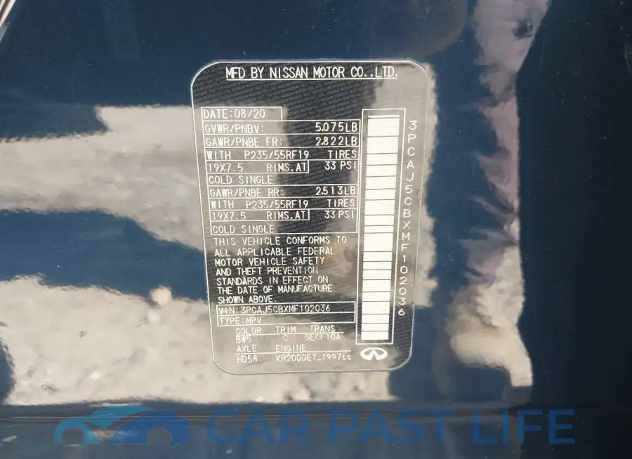 3PCAJ5CBXMF102036# 9