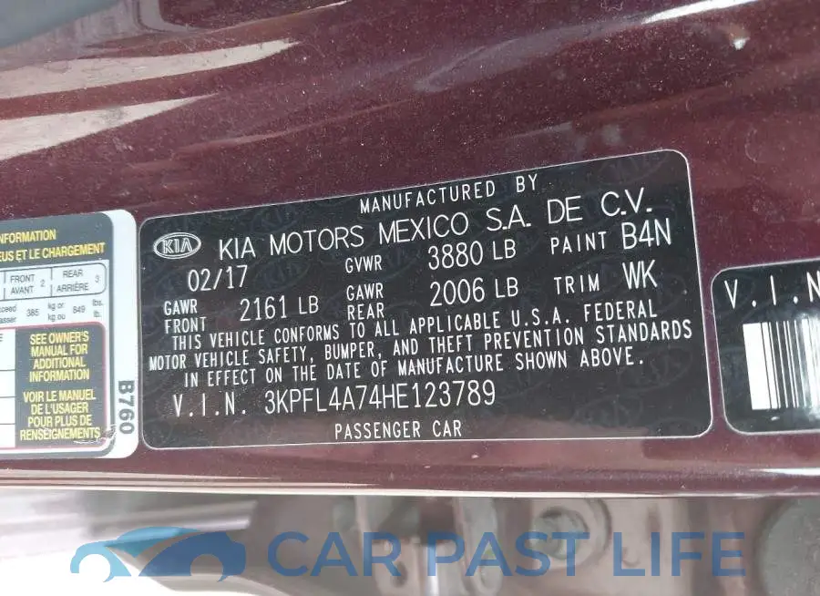 3KPFL4A74HE123789# 9