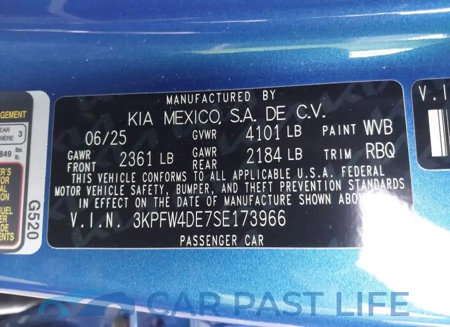 3KPFW4DE7SE173966# 9