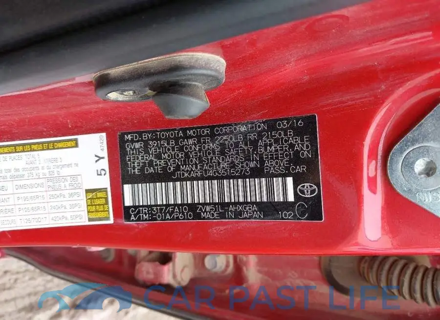 JTDKARFU4G3515273# 9