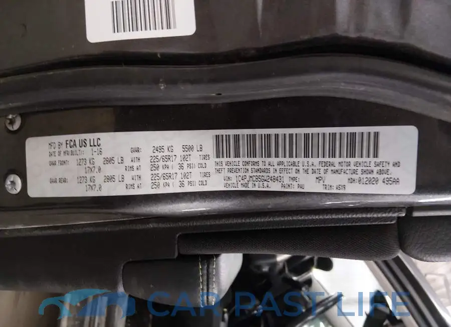 1C4PJMCB5GW248431# 9