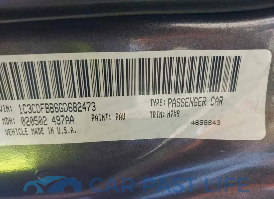 1C3CDFBB6GD682473# 9