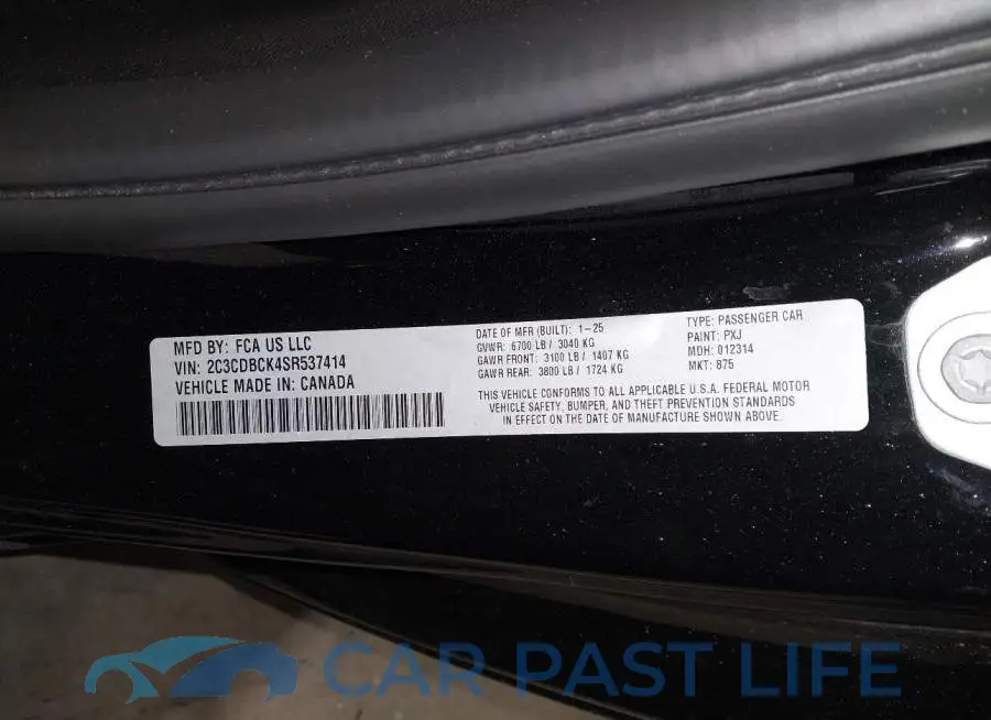 2C3CDBCK4SR537414# 9