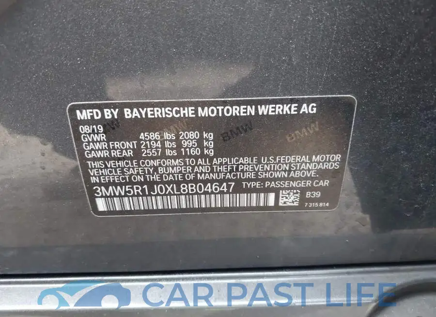 3MW5R1J0XL8B04647# 9