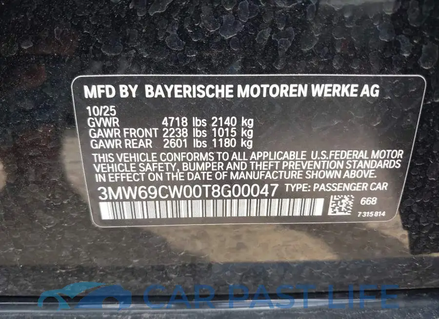 3MW69CW00T8G00047# 9