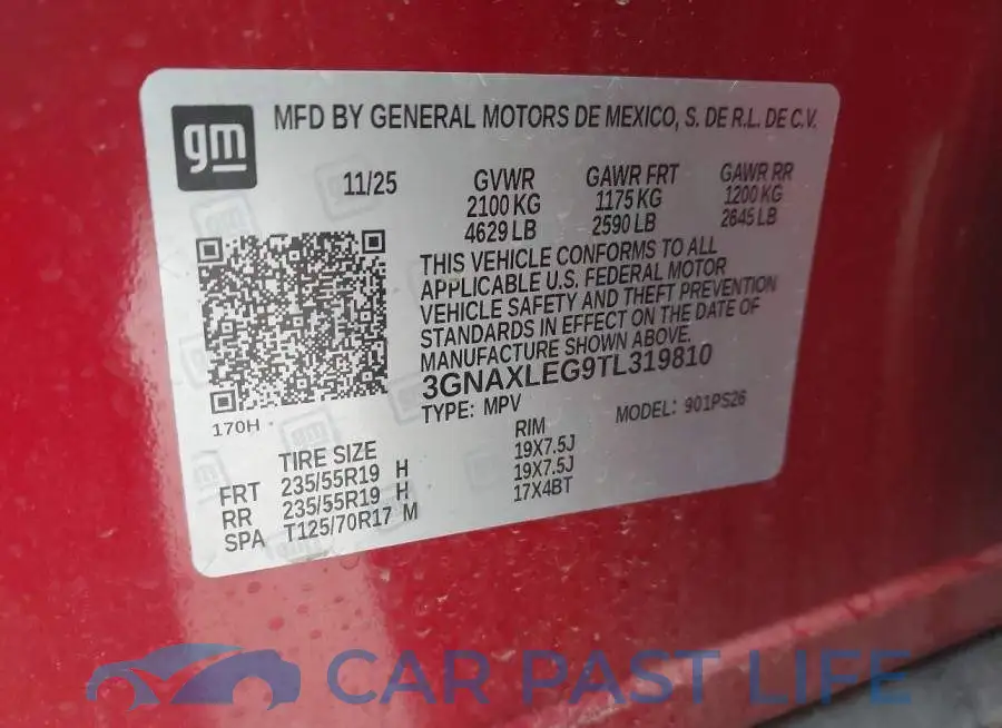 3GNAXLEG9TL319810# 9
