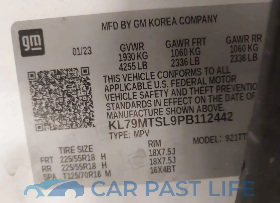 KL79MTSL9PB112442# 9