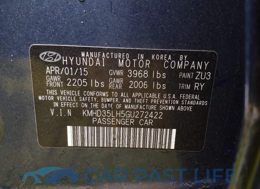 KMHD35LH5GU272422# 9