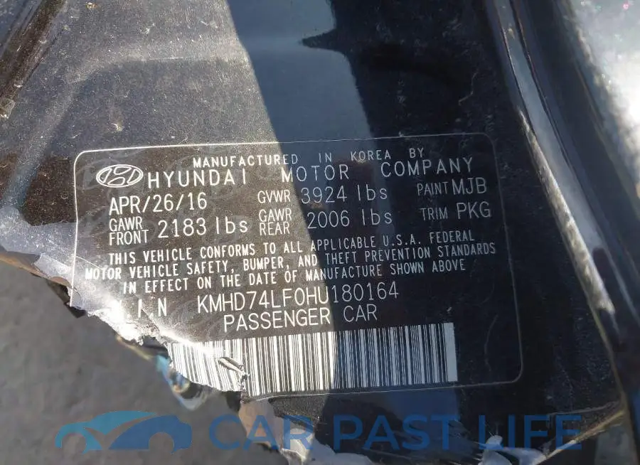 KMHD74LF0HU180164# 9