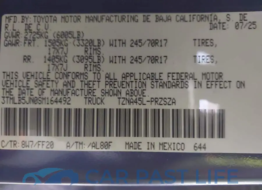 3TMLB5JN0SM164492# 9