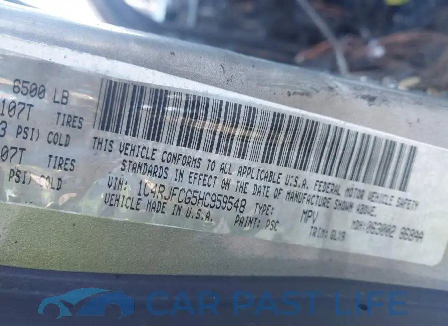 1C4RJFCG5HC959548# 9
