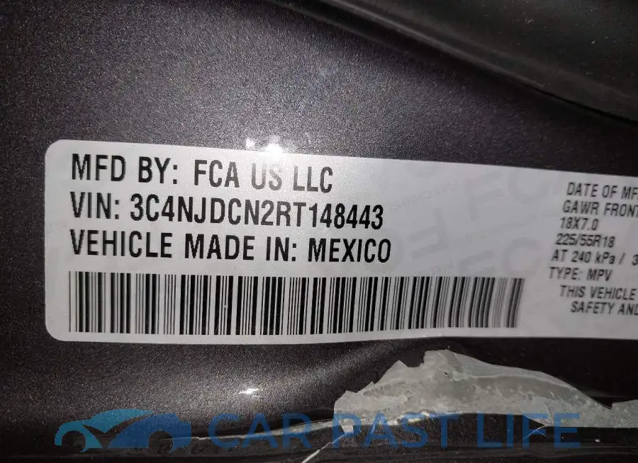 3C4NJDCN2RT148443# 9