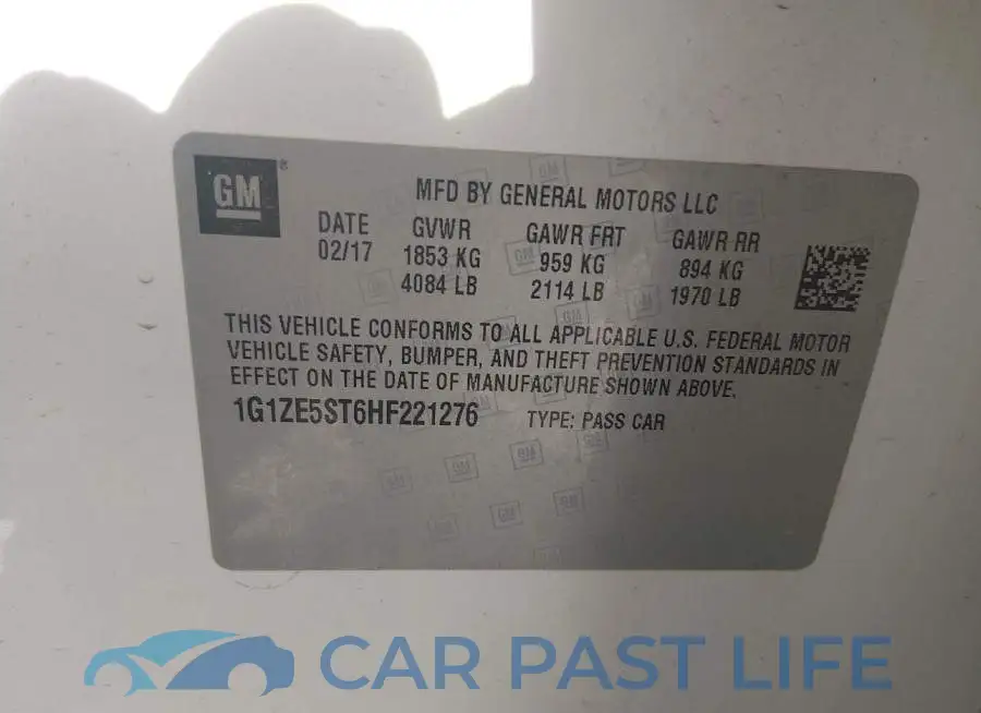 1G1ZE5ST6HF221276# 9