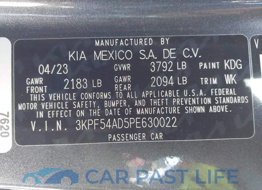 3KPF54AD5PE630022# 9