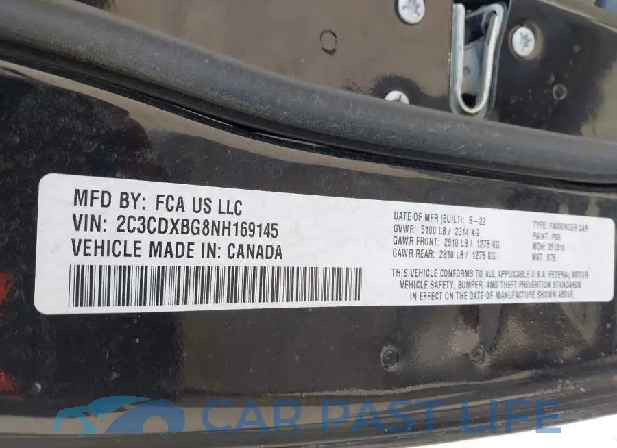 2C3CDXBG8NH169145# 9