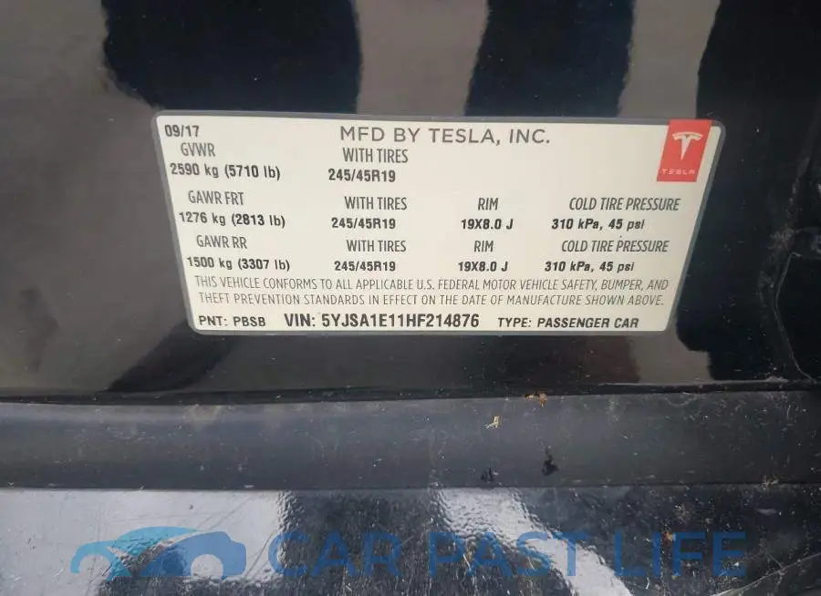 5YJSA1E11HF214876# 9