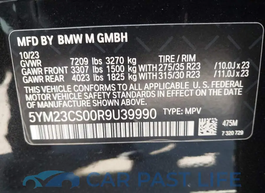 5YM23CS00R9U39990# 9