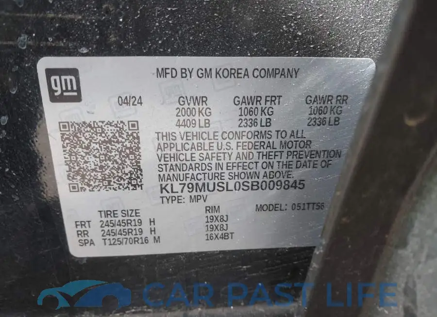 KL79MUSL0SB009845# 9