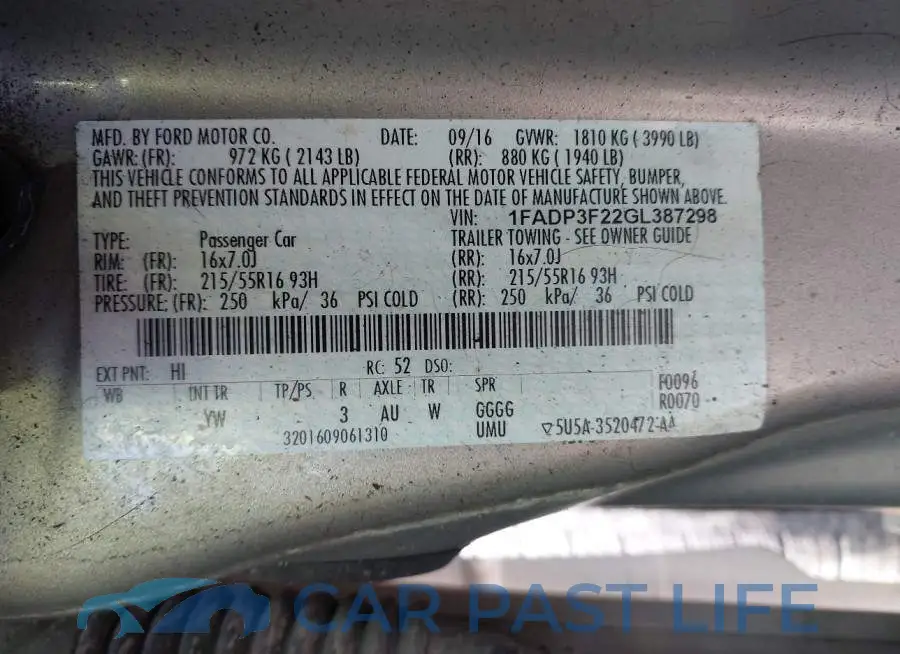1FADP3F22GL387298# 9