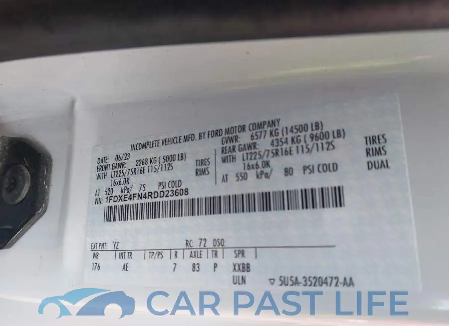 1FDXE4FN4RDD23608# 8